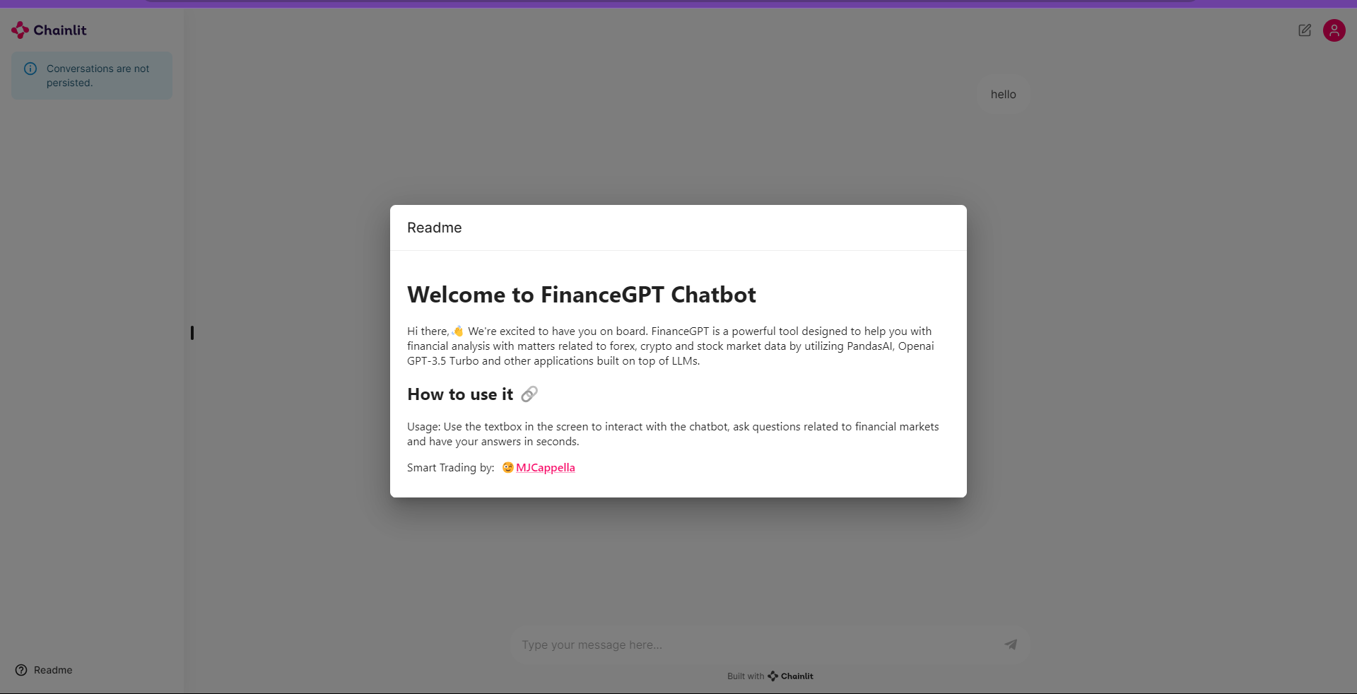 FinanceGPT model for real time stock market analysis